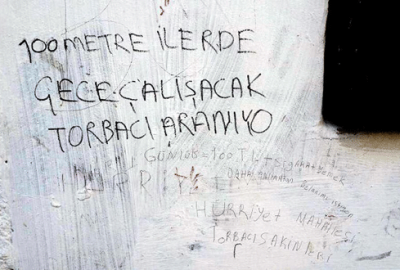 Duvar yazısıyla ‘torbacı’ arıyorlar
