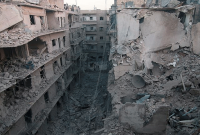 Halep’te yerleşim yeri bombalandı