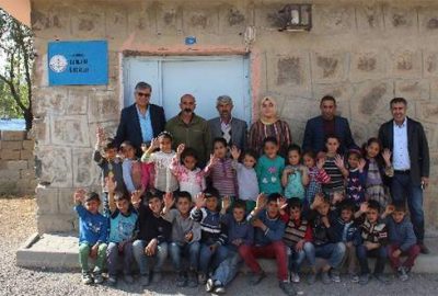 İnşaat firmasından köy okullarına yardım