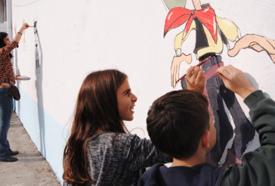 Merinos İlkokulu renklendi