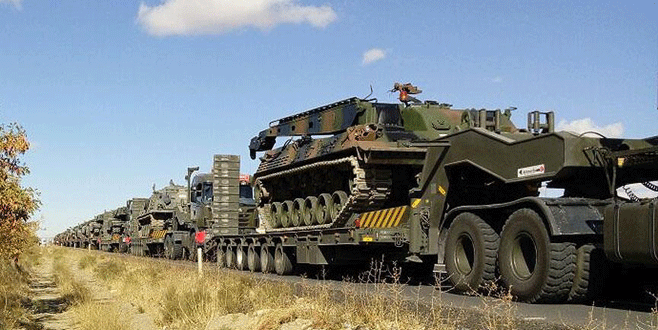 Sınıra askeri sevkiyat başladı