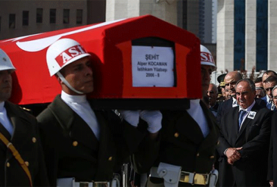 Fırat Kalkanı şehidi son yolculuğuna uğurlandı