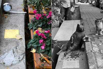 Kadıköy'de bir kaldırım taşında verdiği pozuyla fenomen haline gelen şişman