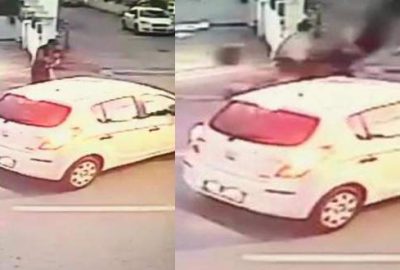 Metrelerce havaya fırladı!