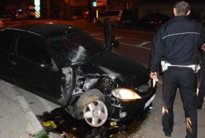 ‘Dur’madı kaza yaptı!