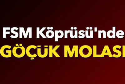 FSM Köprüsü’nde göçük molası