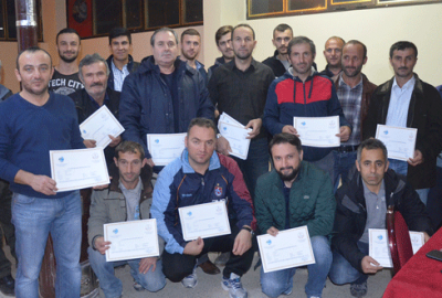 35 kursiyere avcılık belgesi