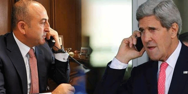 Çavuşoğlu, Kerry ile telefonda görüştü