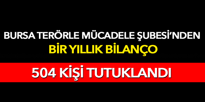 Terör polisinden bir yıllık bilanço: 504 kişi tutuklandı