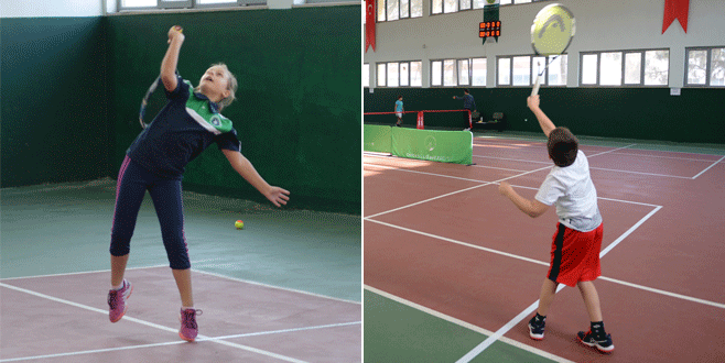 Minik raketler kortta