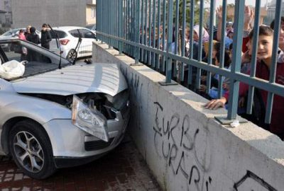 Bursa’da okul önünde kaza dehşeti