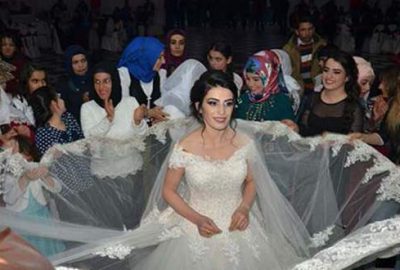 Damatsız düğün yapan gelinin öfkesi
