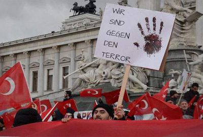 Avusturya’da ‘Teröre Lanet, Demokrasiye Davet’ mitingi
