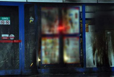 Markete molotoflu ve pompalı tüfekli saldırı