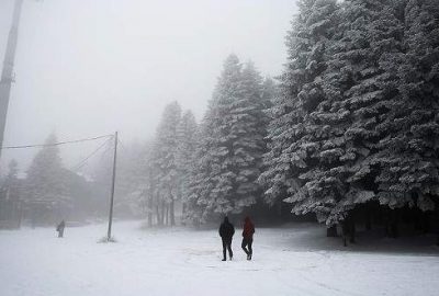 Uludağ’da kar kalınlığı 10 santimetre
