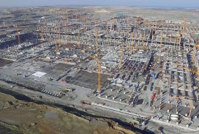 Üçüncü havalimanının yüzde 40’ı tamamlandı