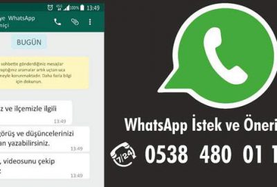 Bursa’da belediyeden WhatsApp ihbar hattı