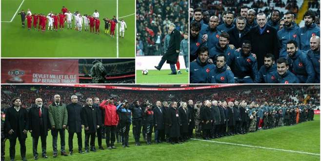Futbolun yıldızları ‘teröre karşı’ tek yürek oldu
