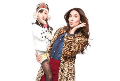 Kızıyla modellik yaptı