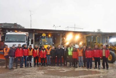 Mustafakemalpaşa karla mücadeleye hazır