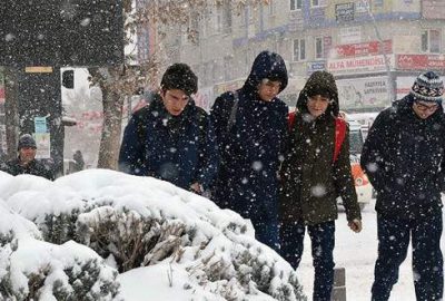 O illerde eğitime kar engeli