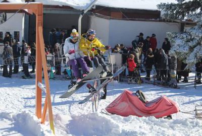Uludağ’da hafta sonu yoğunluğu