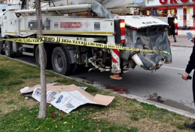 7 yaşındaki çocuk beton mikseri altında can verdi