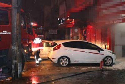 Bursa’da korkutan dükkan yangını