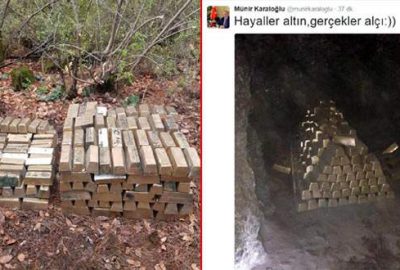 20 ton külçe altın hayali ‘alçı’yla bitti