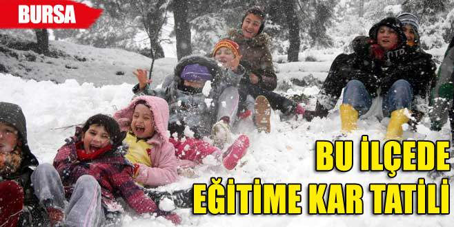Bursa’da bir ilçede daha eğitime kar engeli!