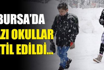 İşte Bursa’da bugün (30 Aralık Cuma) kar tatili olan ilçeler!