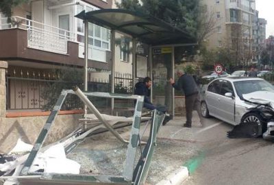 Bursa’da facia teğet geçti