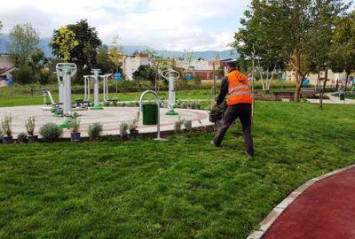 Yıldırım’daki parklara kışa özel bakım