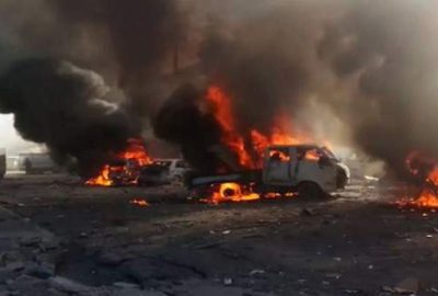 Pazaryerine bomba yağdı