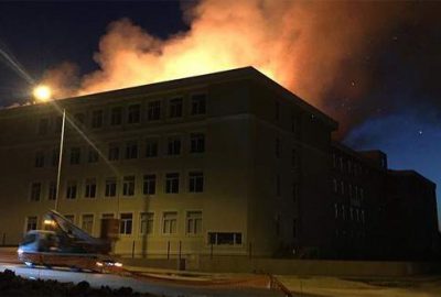 Okulda yangın çıktı