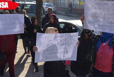 Velilerden okul yanında uyuşturucu içilmesine tepki!