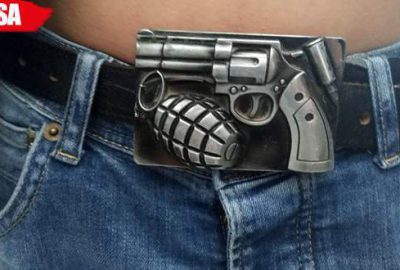 Kemer tokasını bomba sandılar