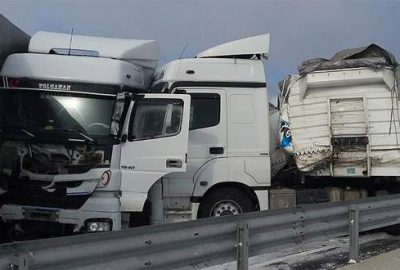 36 araç birbirine girdi: 41 yaralı