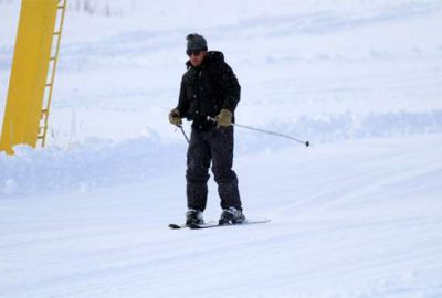 Uludağ’da yakılan meşale ile sezon erken açıldı