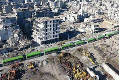 Halep’teki tahliye konvoyu yeniden hareket etti