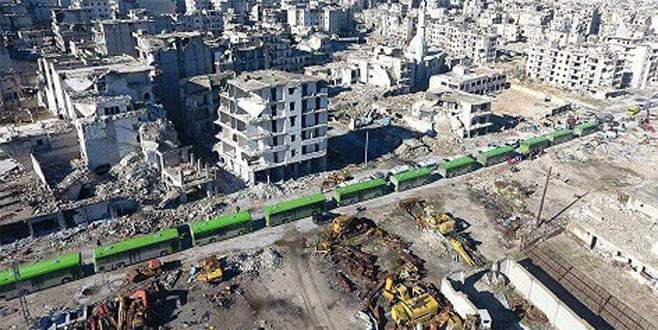 Halep’teki tahliye konvoyu yeniden hareket etti