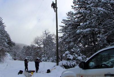 UEDAŞ ekiplerinin zorlu mücadelesi