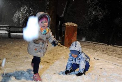 Karın keyfini çıkardılar
