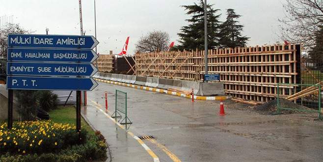 Atatürk Havalimanı Devlet Konukevi’ne koruyucu duvar