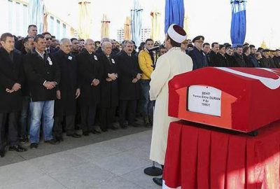 Kayseri şehitlerine hüzünlü veda