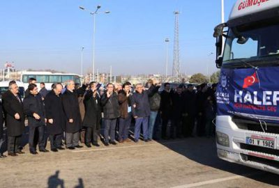 Halep’e 20 TIR yardım