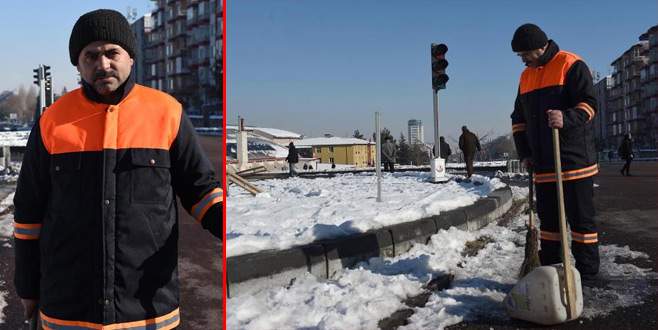 Kar temizlerken 20 bin TL buldu