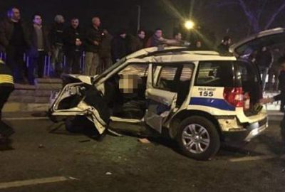 Polis aracı kaza yaptı: 2 polis şehit