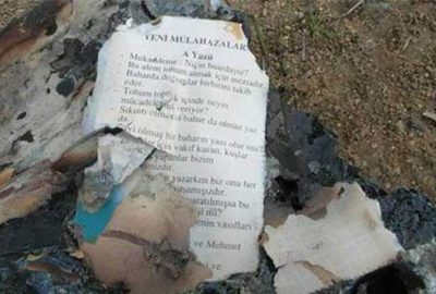 Bütün belgeleri toprağa gömmüşler