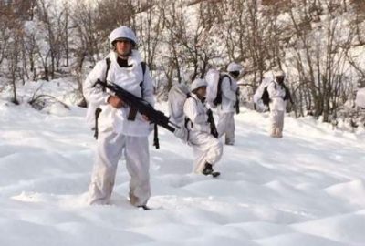 Hainlerin inlerinden askeri kamuflaj çıktı